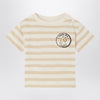 Bonpoint Gaye beige striped T-shirt