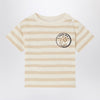 Bonpoint Gaye beige striped T-shirt