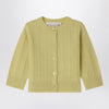 Bonpoint Leander light green cashmere cardigan