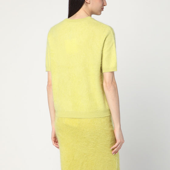 Soft Goat Lime-coloured brushed cashmere sweater