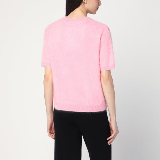 Soft Goat Pink brushed cashmere sweater