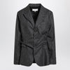 Maison Margiela Dark gray single-breasted wool blazer