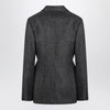 Maison Margiela Dark gray single-breasted wool blazer