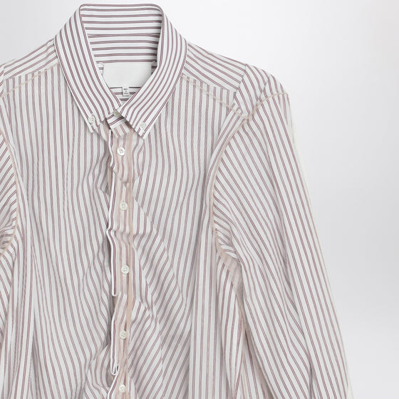 Maison Margiela Striped layered tulle shirt