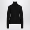 Maison Margiela Black wool zip-up cardigan