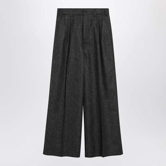 Maison Margiela Grey wide-leg wool trousers