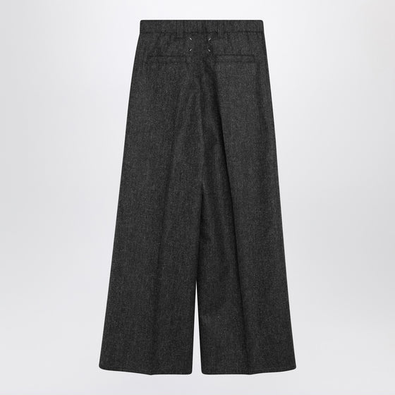 Maison Margiela Grey wide-leg wool trousers