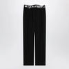Maison Margiela Black pants with tape-detail waistband