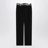 Maison Margiela Black pants with tape-detail waistband