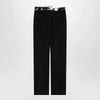Maison Margiela Black pants with tape-detail waistband