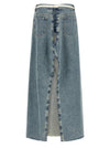 Maison Margiela Raw Hem Denim Skirt