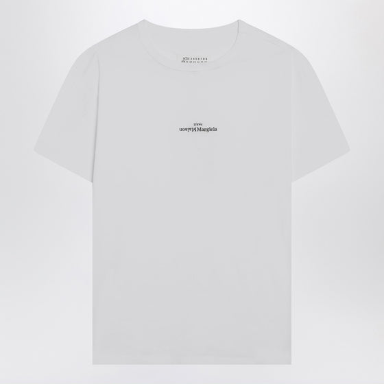 Maison Margiela White T-shirt with distorted logo