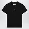 Maison Margiela Black T-shirt with distorted logo