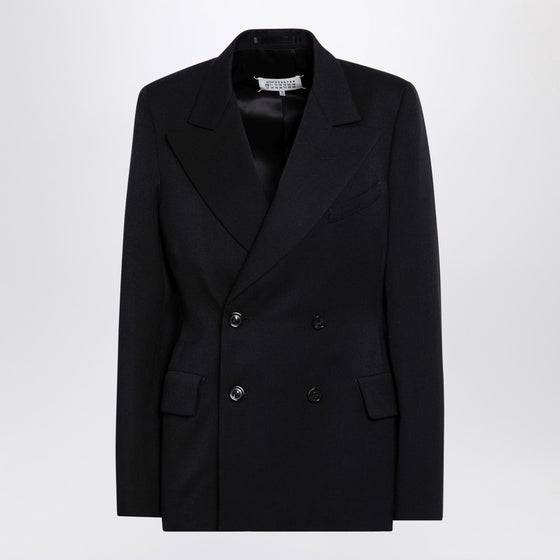 Maison Margiela Black double-breasted jacket in wool