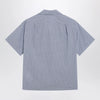 Maison Margiela Light blue check bowling shirt