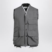  Maison Margiela Vest Work in Progress grey in wool