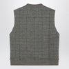 Maison Margiela Military green checked wool gilet