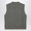 Maison Margiela Military green checked wool gilet