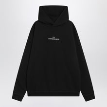  Maison Margiela Black hoodie with reversed logo