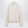 Maison Margiela Distressed-effect ecru sweatshirt