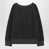Maison Margiela Faded black sweatshirt in cotton with logo