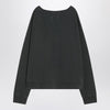 Maison Margiela Faded black sweatshirt with printed logo
