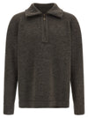 Maison Margiela Elbow Patch Quarter-zip  Reversible Sweater