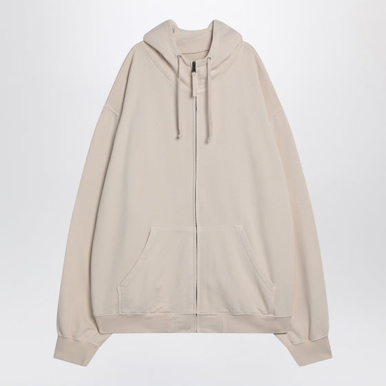 Maison Margiela Oversized écru hoodie with Numeric logo