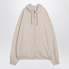 Maison Margiela Oversized écru hoodie with Numeric logo