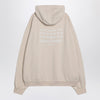 Maison Margiela Oversized écru hoodie with Numeric logo