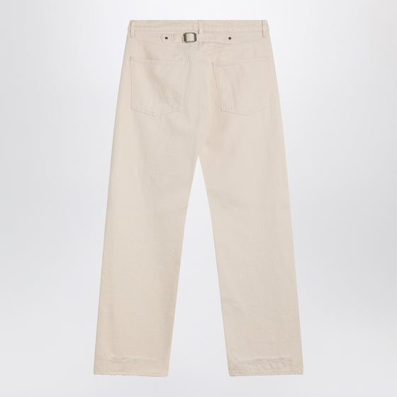 Maison Margiela Ecru cotton trousers