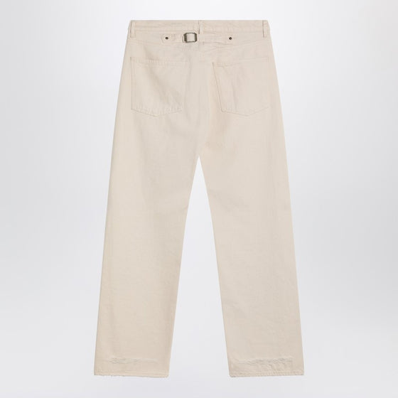 Maison Margiela Ecru cotton trousers