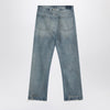 Maison Margiela Blue washed-effect jeans with buckle