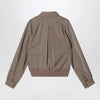 Maison Margiela Beige virgin wool zip-up jacket