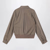 Maison Margiela Beige virgin wool zip-up jacket