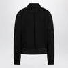 Maison Margiela Black zip-up jacket in virgin wool