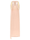 Maison Margiela Silk Lace Slip Midi Dress Dress