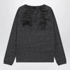 Maison Margiela Long-sleeve cotton T-shirt in dark grey