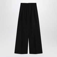  Maison Margiela Wide black pants in cotton and wool