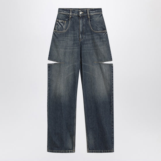 Maison Margiela Blue ripped washed jeans