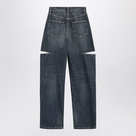 Maison Margiela Blue ripped washed jeans