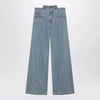 Maison Margiela Stonewashed straight-leg denim jeans in medium blue