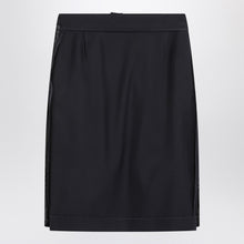  Maison Margiela Blue skirt with satin side panels