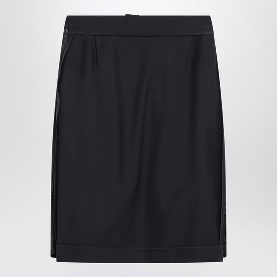 Maison Margiela Blue skirt with satin side panels