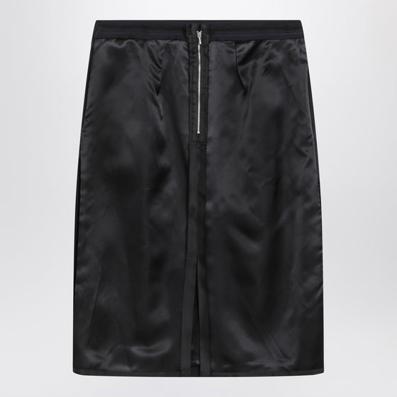 Maison Margiela Blue skirt with satin side panels