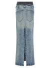 Maison Margiela Slits Denim Skirt