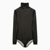 Maison Margiela Black viscose jersey bodysuit