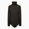 Maison Margiela Black viscose jersey bodysuit