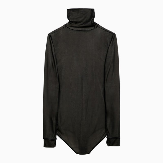 Maison Margiela Black viscose jersey bodysuit