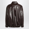 MM6 Maison Margiela Burgundy faux leather jacket